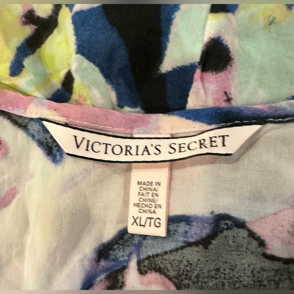 Victorias secret jumpsuit tie-dye shorts adjustable straps with pockets SZ XL - Picture 6 of 6